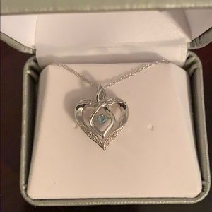 Blue Topez Pend Necklace